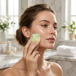 Lumora Beauty Eis-Gesichtsroller - Anwendung im Gesicht
