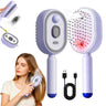 Lumora Beauty™ Electric Scalp Spa Comb (Purple) – Self-Cleaning Detangling Massage Brush