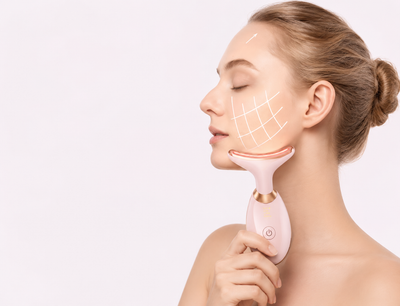 Lumora Beauty™ – LED Face & Neck Massager