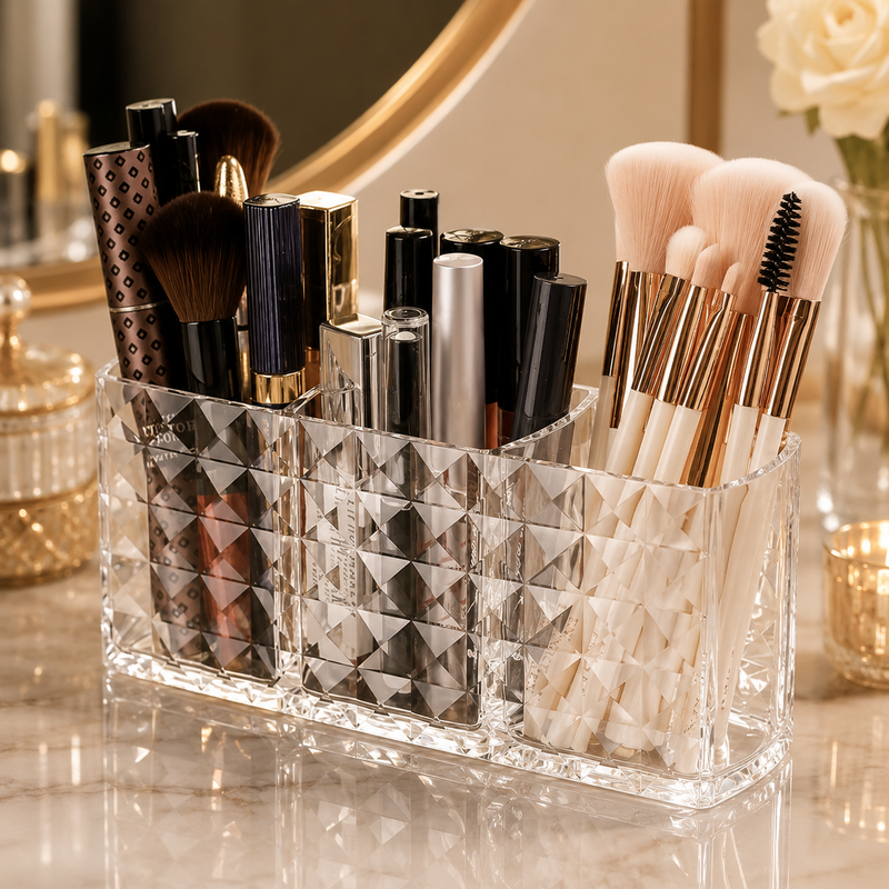 Lumora Beauty™ – Acrylic Makeup Organizer
