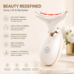 Lumora Beauty™ – LED Face & Neck Massager