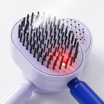 Lumora Beauty Electric Scalp Spa Comb (Purple) - bristle detail close-up